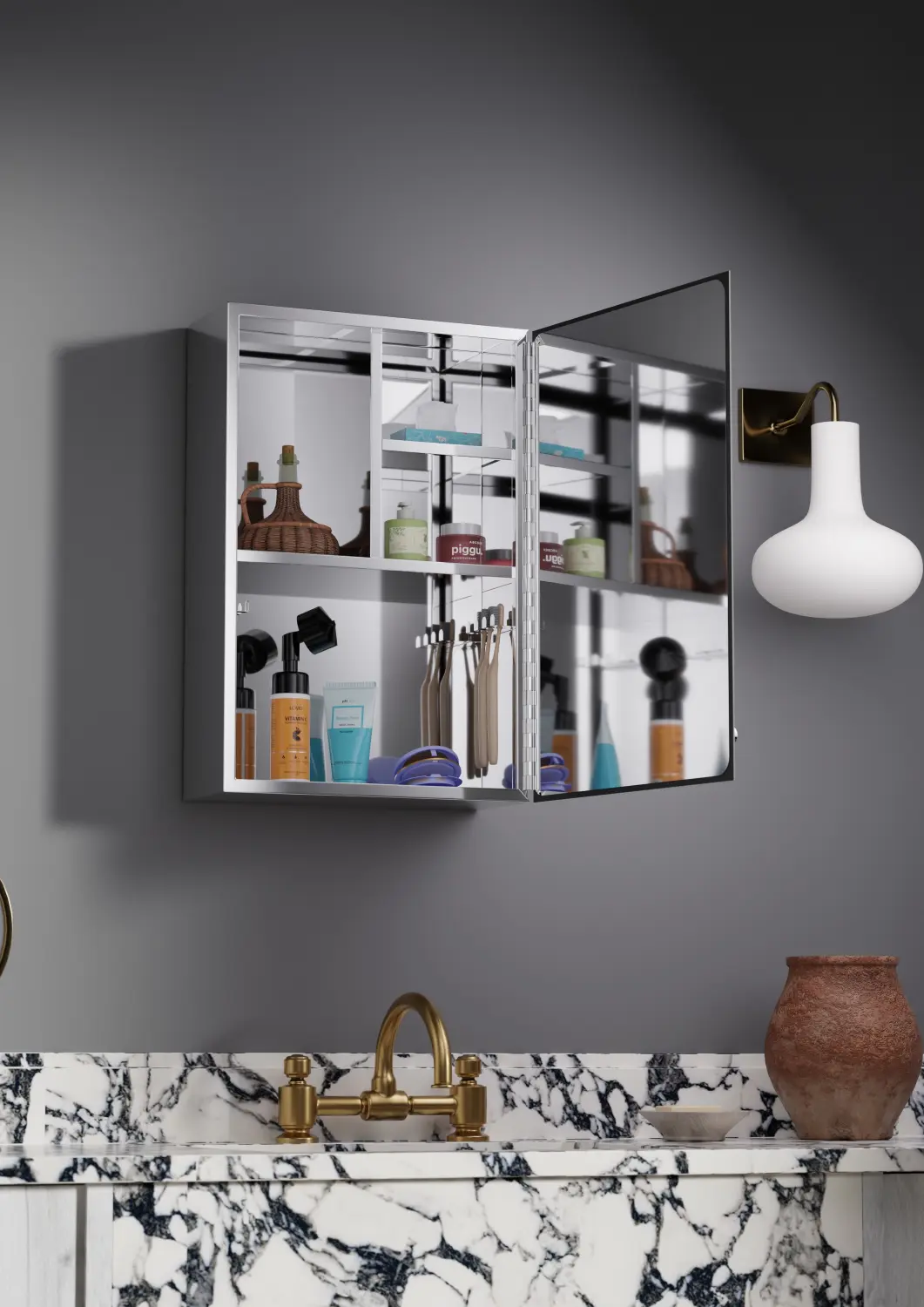 Watch being worn on a wrist in natural daylight showing the bracelet clasp